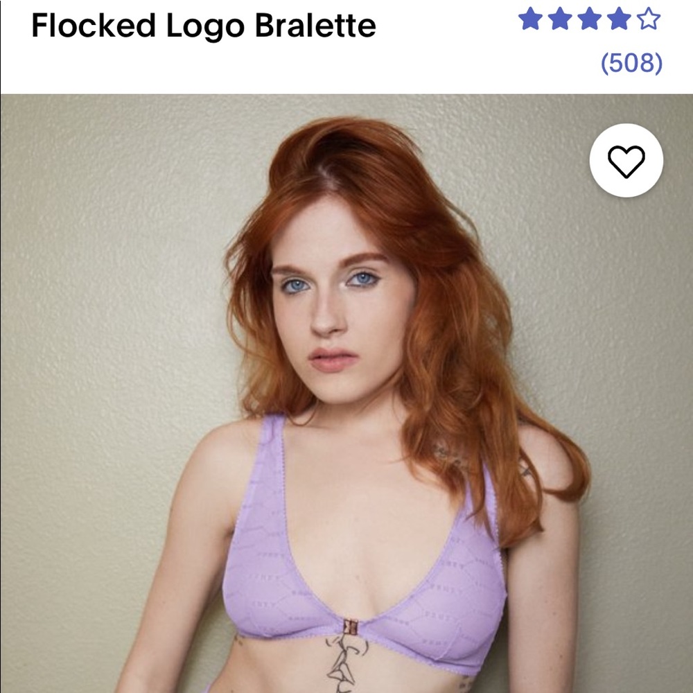 Savage Fenty - flocked logo bralette